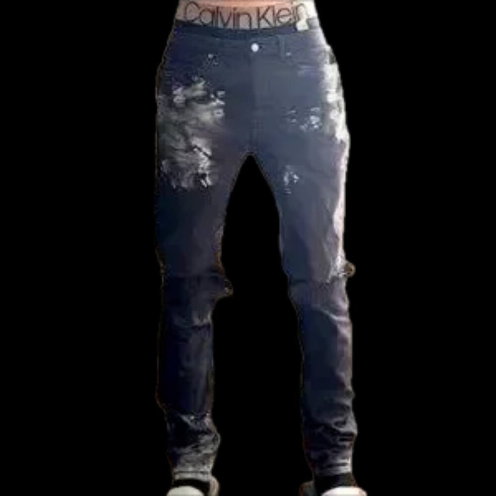 NWOT men’s rare blackish top man London jeans 30wX32ins beautifully designed